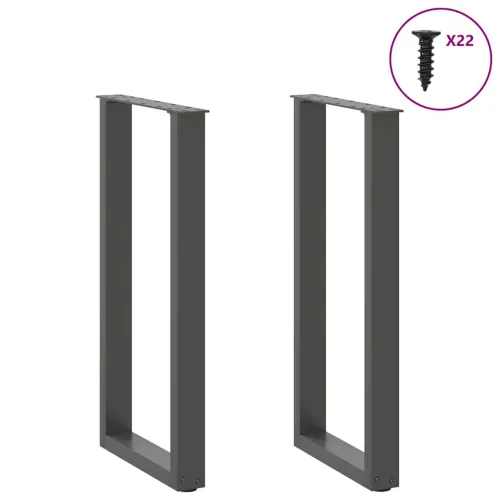 Noge za konzolni stol u obliku slova U, 2 kom, antracit, 38 x (72-73) cm, čelik - Antracit 38 x (72-73) cm 2 Cijena