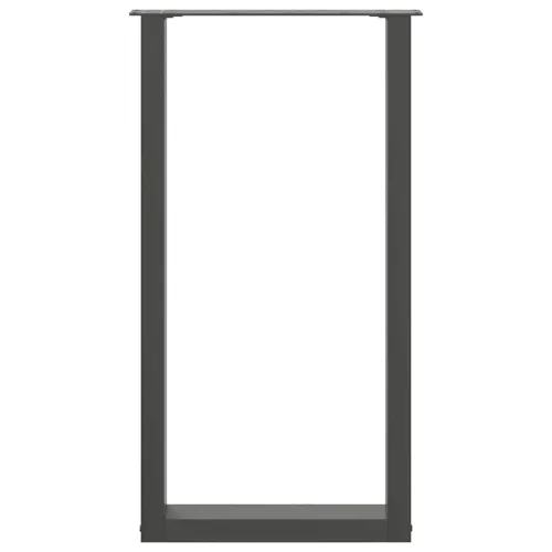 Noge za barski stol U-oblika 2 kom antracit 40 x (90-91) cm čelik - Antracit 40 x (90-91) cm 2 Cijena