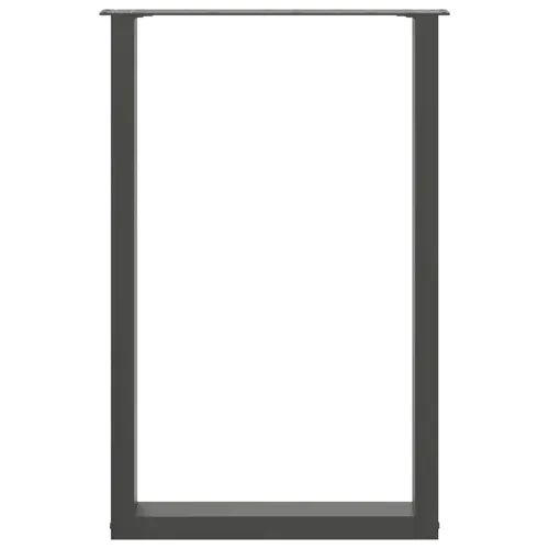 Noge za barski stol U-oblika 2 kom antracit 60 x (90-91) cm čelik - Antracit 60 x (90-91) cm 2 Cijena