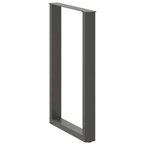 Noge za barski stol U-oblika 2 kom antracit 60 x (90-91) cm čelik - Antracit 60 x (90-91) cm 2 Cijena