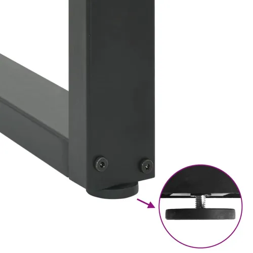Noge za barski stol U-oblika 2 kom antracit 60 x (90-91) cm čelik - Antracit 60 x (90-91) cm 2 Cijena