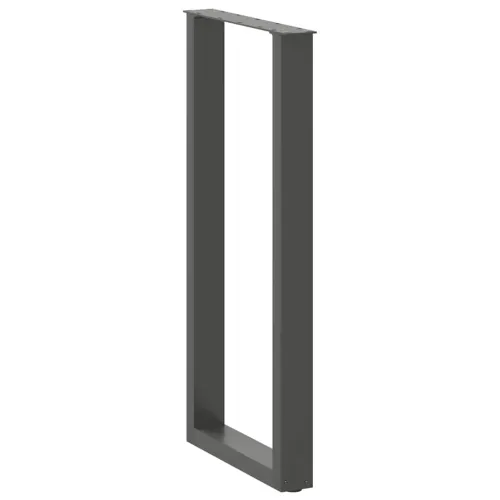 Noge za barski stol U-oblika 2 kom antracit 40 x (100-101) cm čelik - Antracit 40 x (100-101) cm 2 Cijena