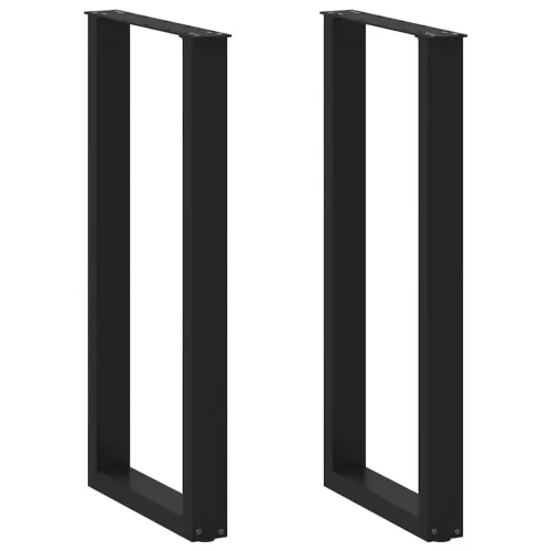 Noge za barski stol U-oblika 2 kom Crne 50 x (100-101) cm Čelik - Crna 50 x (100-101) cm 2 Cijena