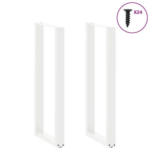 Noge za barski stol U-oblika 2 kom Bijele 50 x (110-111) cm Čelik - Bijela 50 x (110-111) cm 2 1 Cijena