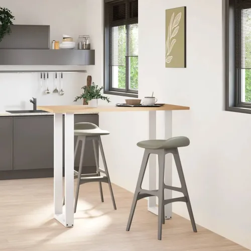 Noge za barski stol U-oblika 2 kom Bijele 50 x (110-111) cm Čelik - Bijela 50 x (110-111) cm 2 1 Cijena