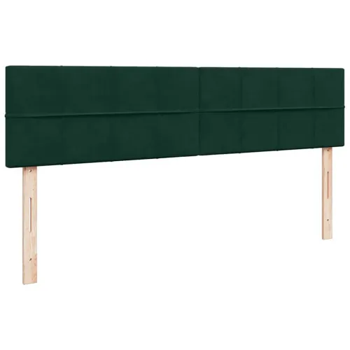 Okvir kreveta s madracima tamnozeleni 160x200cm baršunasti - Tamnozelena 160 x 200 cm Blok s kvadratima Cijena