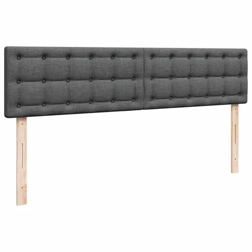 Okvir kreveta s madracima tamnosivi 180x200cm tkanine - Tamno siva 180 x 200 cm gumbi Cijena