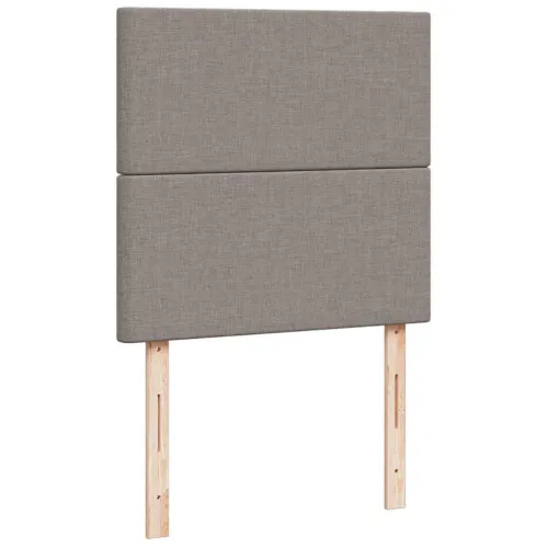 otoman krevet s madracem smeđesivi 100x200 cm tkanine - Sivo-smeđa 100 x 200 cm Gladak dizajn Cijena