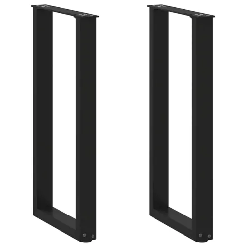 Noge za konzolni stol U-oblik 2 kom Crne 38 x (72-73) cm Čelik - Crna 38 x (72-73) cm 2 Cijena