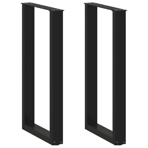 Noge za barski stol U-oblika 2 kom Crne 50 x (90-91) cm Čelik - Crna 50 x (90-91) cm 2 Cijena