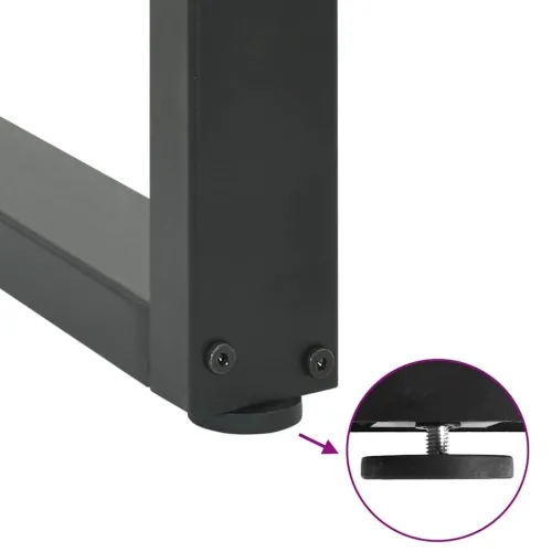 Noge za barski stol U-oblika 2 kom antracit 50 x (90-91) cm čelik - Antracit 50 x (90-91) cm 2 Cijena