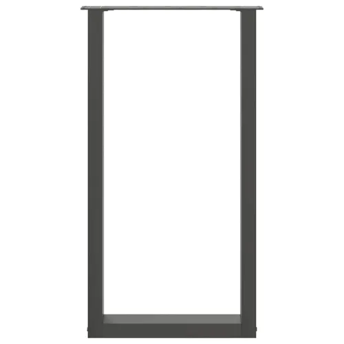 Noge za barski stol U-oblika 2 kom antracit 50 x (90-91) cm čelik - Antracit 50 x (90-91) cm 2 Cijena