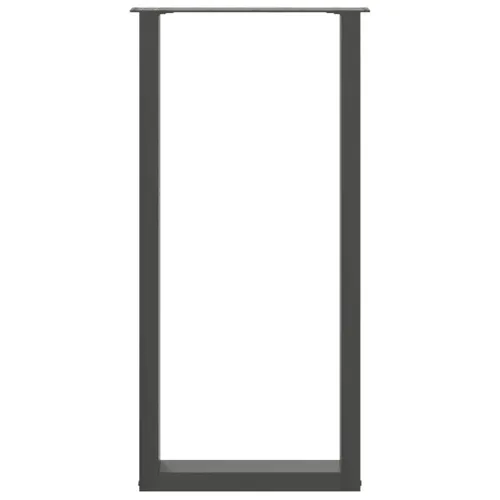 Noge za barski stol U-oblika 2 kom antracit 50 x (100-101) cm čelik - Antracit 50 x (100-101) cm 2 Cijena