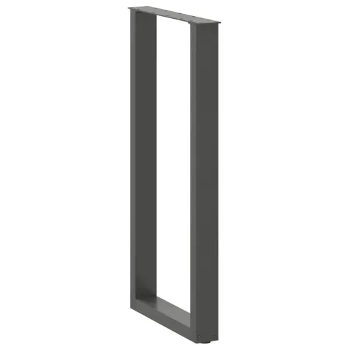 Noge za barski stol U-oblika 2 kom antracit 50 x (100-101) cm čelik - Antracit 50 x (100-101) cm 2 Cijena