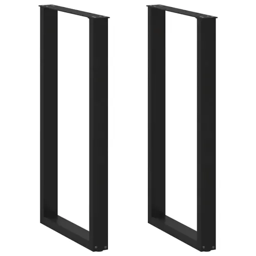 Noge za barski stol U-oblika 2 kom Crne 60 x (110-111) cm Čelik - Crna 60 x (110-111) cm 2 Cijena