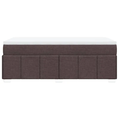 Boxspring - Krevet s oprugama i madracem tamnosmeđi 90 x 200 cm od tkanine - Tamno smeđa 90 x 200 cm Cijena