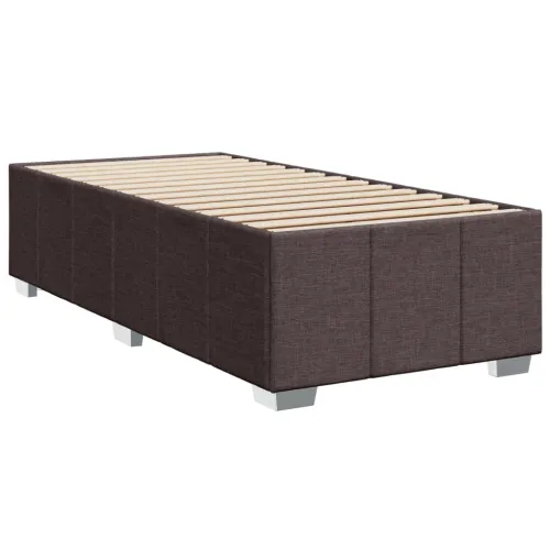 Boxspring - Krevet s oprugama i madracem tamnosmeđi 90 x 200 cm od tkanine - Tamno smeđa 90 x 200 cm Cijena