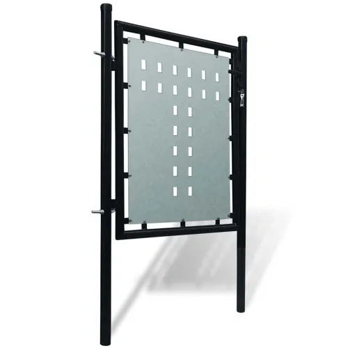 Crna jednokrilna vrata za ogradu 100x100 cm - Crna 100 x 100 cm Cijena