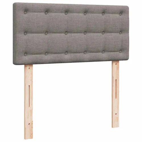 otoman krevet s madracem smeđesivi 100x200 cm tkanine - Sivo-smeđa 100 x 200 cm gumbi Cijena