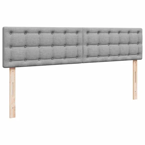 Okvir kreveta s madracima svijetlosivi 160x200cm od tkanine - Svjetlosiva 160 x 200 cm gumbi Cijena