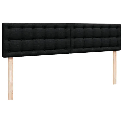 Okvir kreveta s madracima crni 160x200cm od tkanine - Crna 160 x 200 cm gumbi Cijena