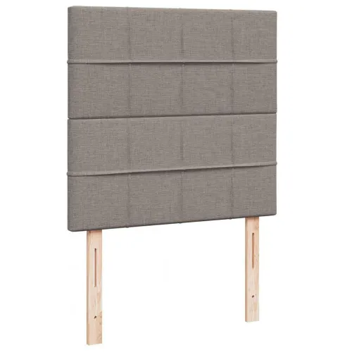otoman krevet s madracem smeđesivi 100x200 cm tkanine - Sivo-smeđa 100 x 200 cm Blok s kvadratima Cijena