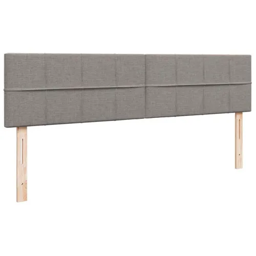 otoman okvir kreveta s madracima smeđesivi 200x200cm tkanine - Sivo-smeđa 200 x 200 cm Blok s kvadratima Cijena