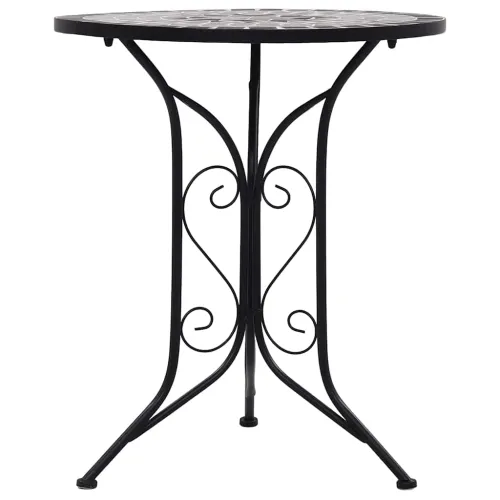 Bistro stolić s mozaikom sivi 60 cm keramički - Siva Cijena