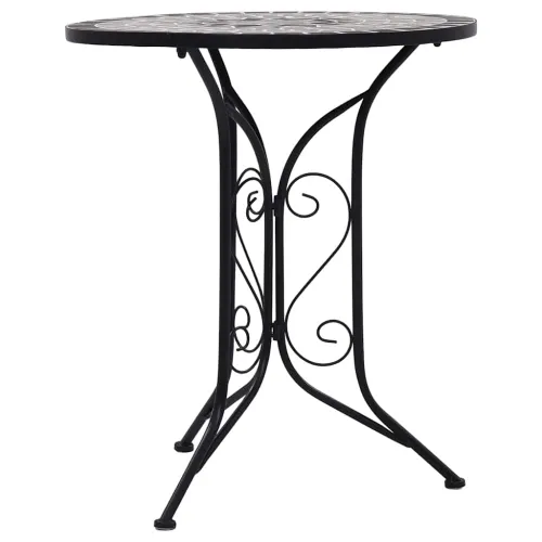 Bistro stolić s mozaikom sivi 60 cm keramički - Siva Cijena
