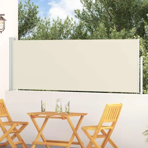 Uvlačiva bočna tenda za terasu 100 x 314 cm krem - Krema 100 x 300 cm 1 Krema Cijena