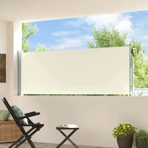 Uvlačiva bočna tenda za terasu 100 x 314 cm krem - Krema 100 x 300 cm Cijena