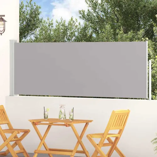 Uvlačiva bočna tenda za terasu 100 x 314 cm siva - Siva 100 x 300 cm 1 Siva Cijena