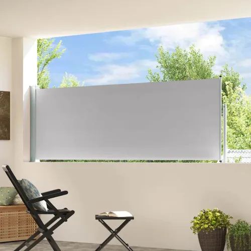 Uvlačiva bočna tenda za terasu 100 x 314 cm siva - Siva 100 x 300 cm Cijena