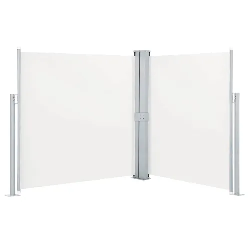 Uvlačiva dvostruka bočna tenda za terasu 170 x 600 cm krem - Krema 170 x 600 cm Cijena