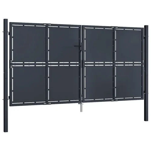 Dvorišna vrata - Vrtna vrata Čelik 300x125 cm Antracit - 300 x 125 cm Cijena