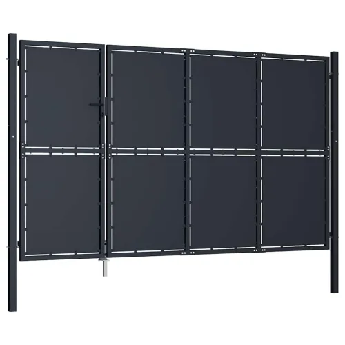 Dvorišna vrata - Vrtna vrata Čelik 350x175 cm Antracit - 350 x 175 cm Cijena