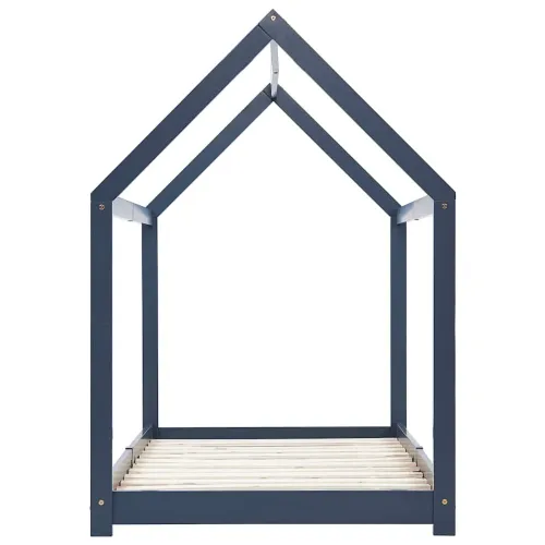 Okvir za dječji krevet od masivne borovine sivi 90 x 200 cm - Siva 90 x 200 cm Cijena