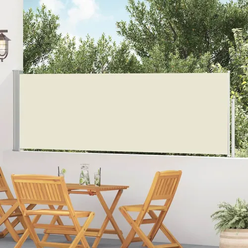 Uvlačiva bočna tenda za terasu 100 x 514 cm krem - Krema 100 x 500 cm 1 Krema Cijena
