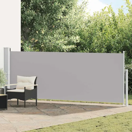 Uvlačiva bočna tenda za terasu 140 x 514 cm siva - Siva 140 x 500 cm 1 Siva Cijena