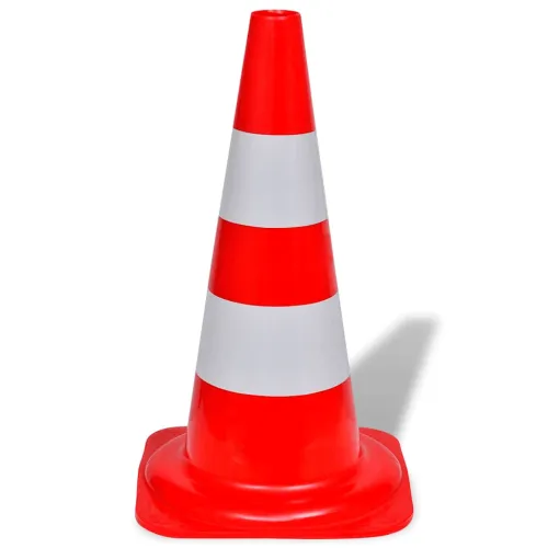 10 svjetlećih prometnih čunjeva, 50 cm, bijelo-crveni - 10 Bez lanca 10 Bez lanca Cijena