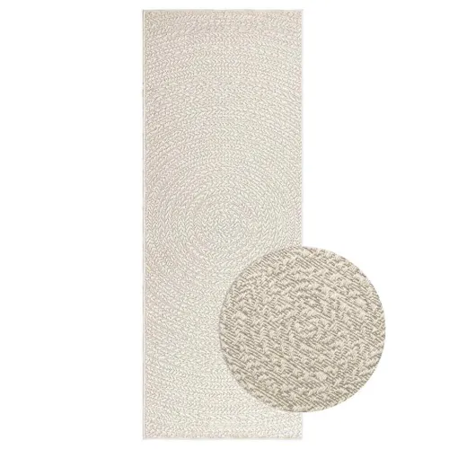 Tepih ZIZUR 80 x 200 cm s izgledom jute unutarnji i vanjski - Krema 80 x 200 cm Okruglo Cijena