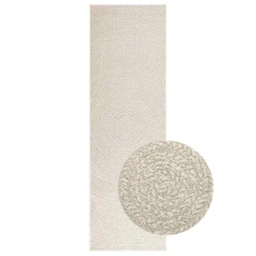 Tepih ZIZUR 80 x 250 cm s izgledom jute unutarnji i vanjski - Krema 80 x 250 cm Okruglo Cijena
