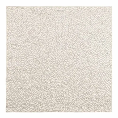 Tepih ZIZUR 120 x 120 cm s izgledom jute unutarnji i vanjski - Krema 120 x 120 cm Okruglo Cijena