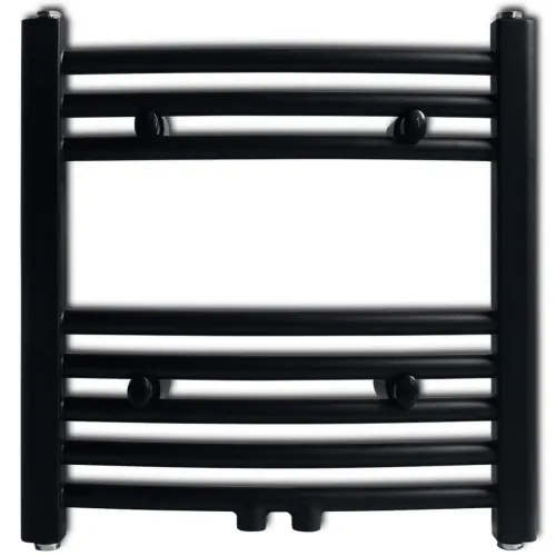 Crni kupaonski radijator za centralno grijanje zaobljeni 480 x 480 mm - Crna 480 x 480 mm 1 Zakrivljeni Cijena