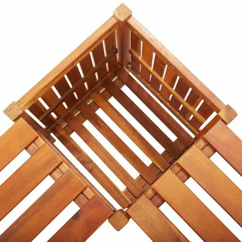 Kutna vrtna klupa sa sadilicom 117 x 117 x 40 cm bagremovo drvo - Smeđa 117 x 117 x 40 cm Cijena