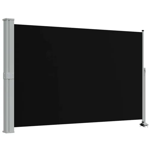 Uvlačiva bočna tenda za terasu 160 x 300 cm crna - Crna 160 x 300 cm Cijena