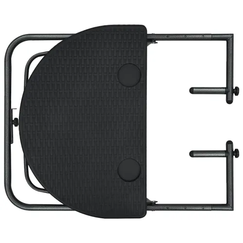 Viseći balkonski stol crni 60 x 64 x 83,5 cm plastični - Crna 1 Cijena