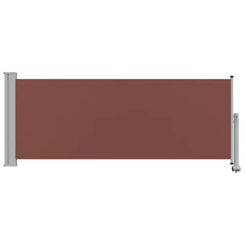 Uvlačiva bočna tenda za terasu 100 x 300 cm smeđa - Smeđa 100 x 300 cm Cijena