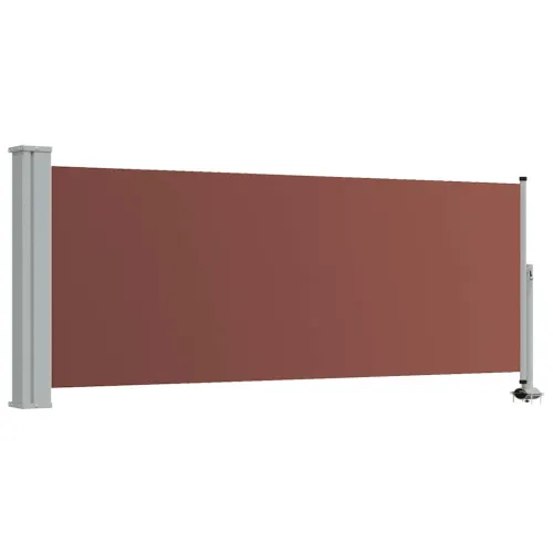 Uvlačiva bočna tenda za terasu 100 x 300 cm smeđa - Smeđa 100 x 300 cm Cijena