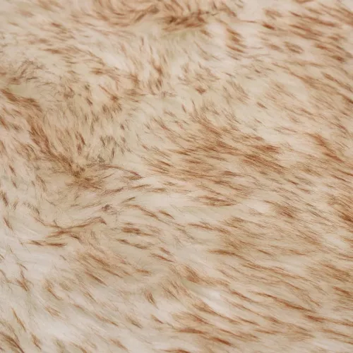 Tepih od umjetne ovčje kože 60 x 90 cm smeđi prošarani - Smeđa melange Cijena